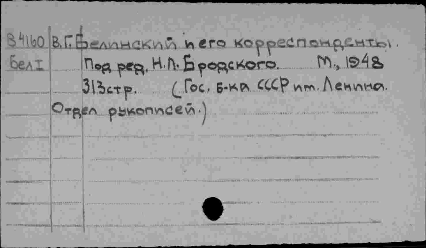 ﻿и его	.
бел!.. Под H.f\.bföp,c>4or©. №•> IS>4&»
3\Ъс.ту». ^Гос> Б-и»р\ ССС'? и»гл. Ленум-чл.
Отдел рь*©пл0еу> Л ...............